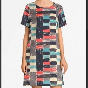 Molly Bracken‎ Watercolor Print Shift Dress